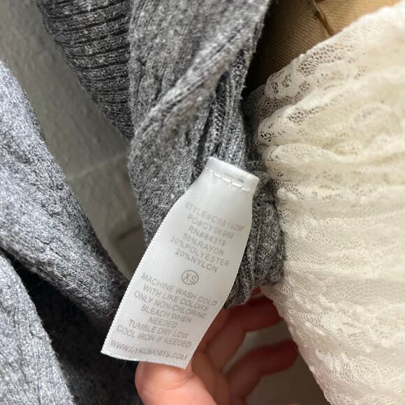 Cyrus Grey batwing sweater with high neckline minimalistic preppychic - Picture 8 of 8